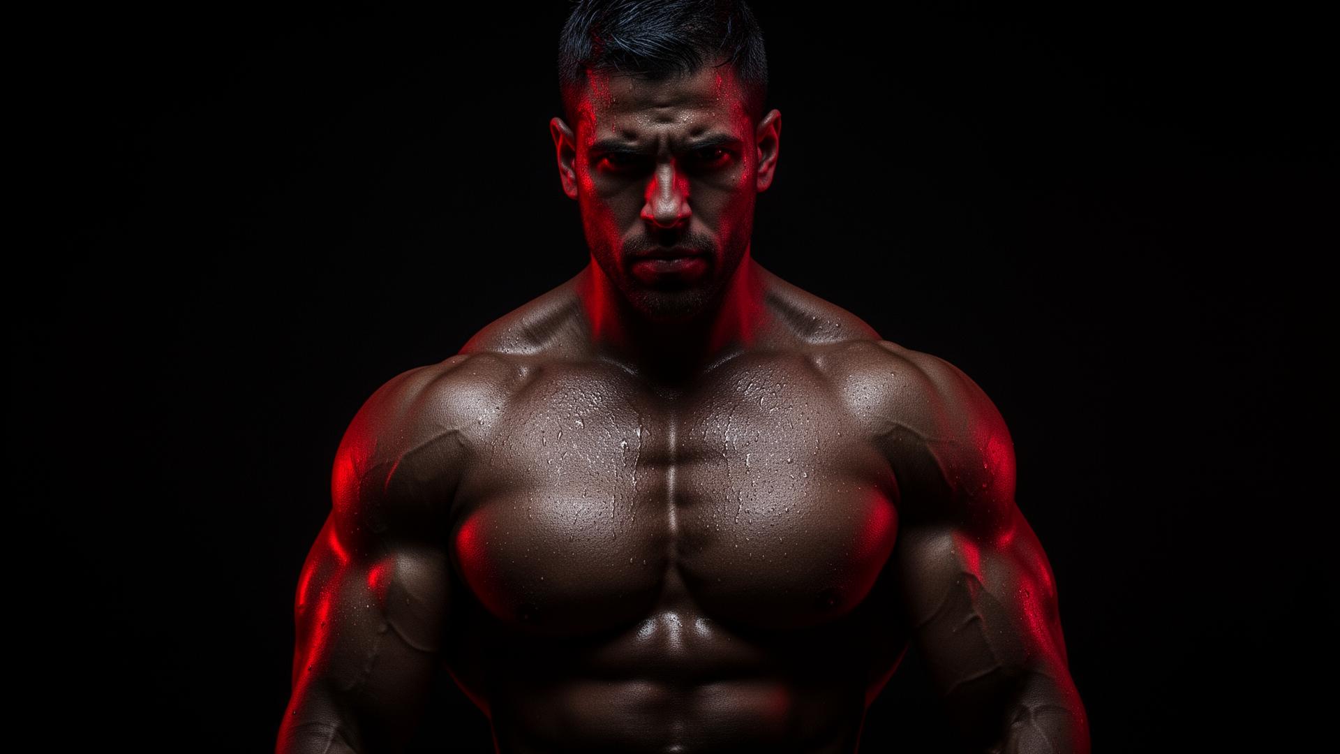 Atleta musculoso